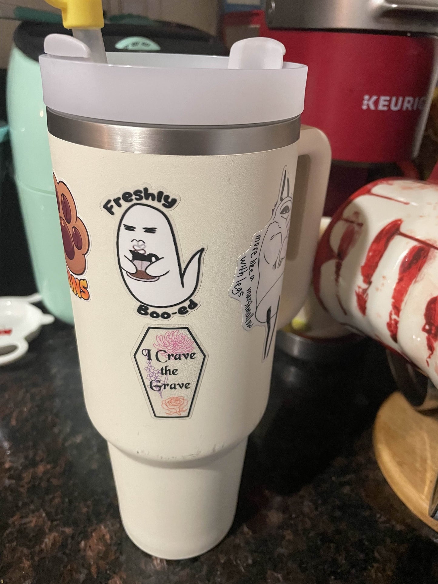 Coffee Ghost Sticker