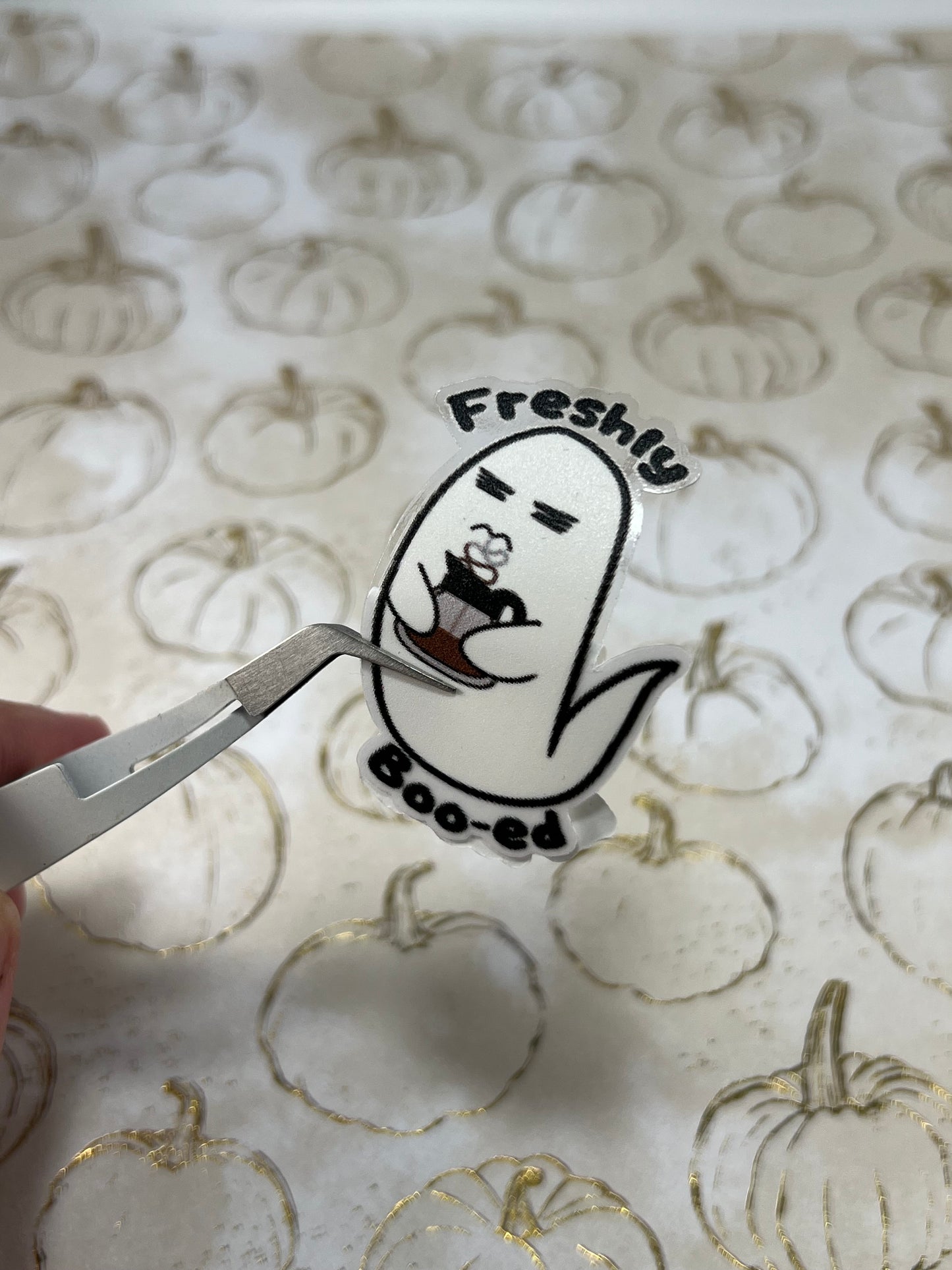 Coffee Ghost Sticker