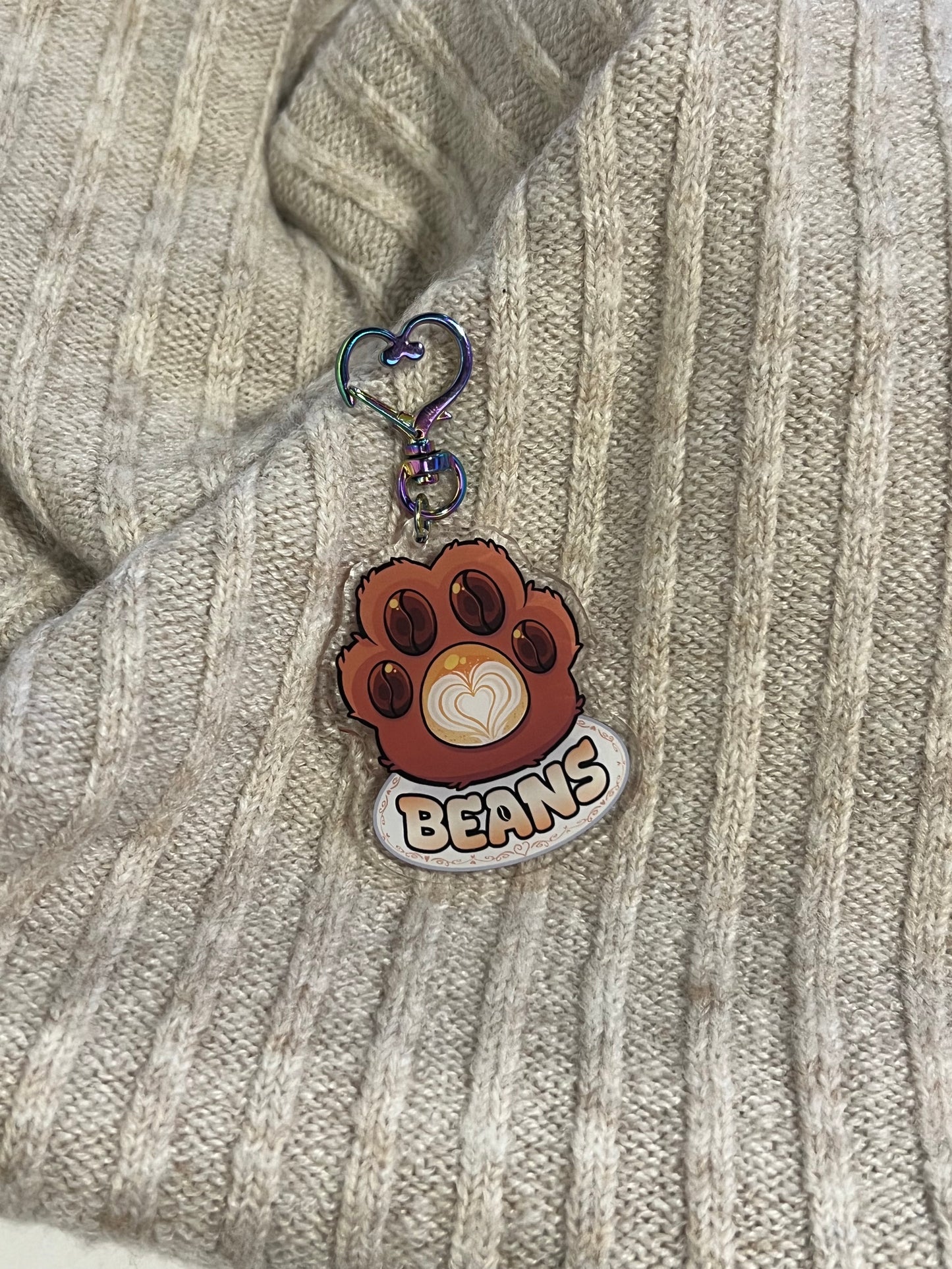 Brewed to Purrrfection Acrylic Keychains