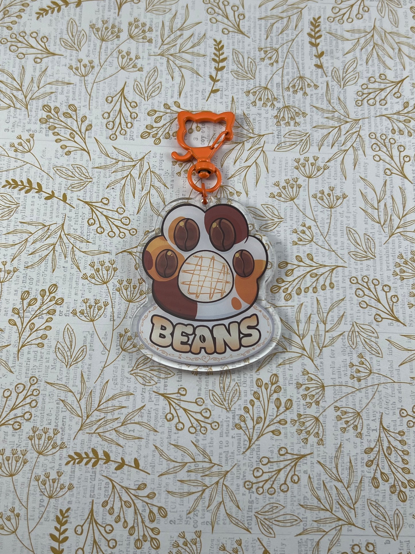 Brewed to Purrrfection Acrylic Keychains