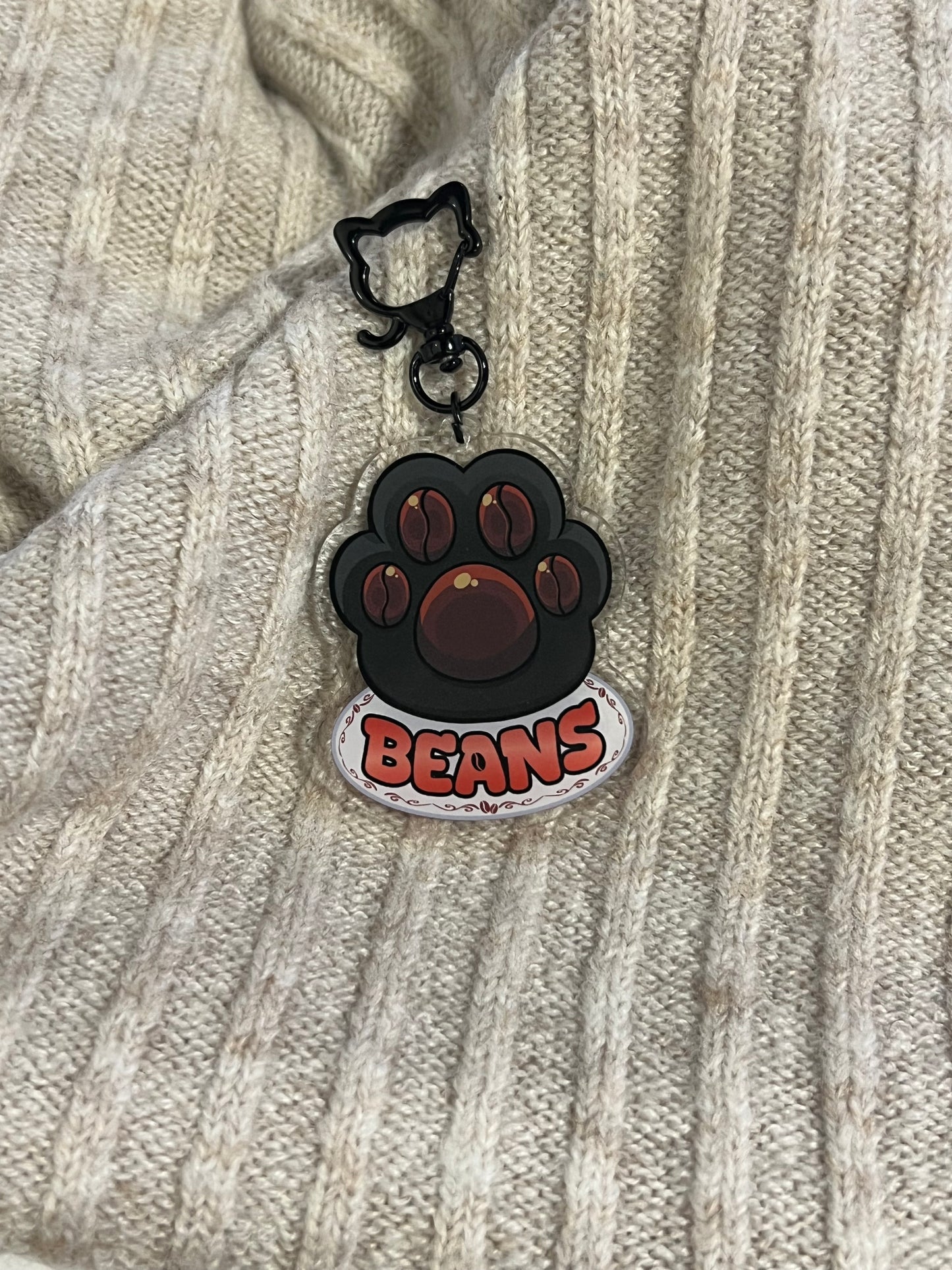Brewed to Purrrfection Acrylic Keychains
