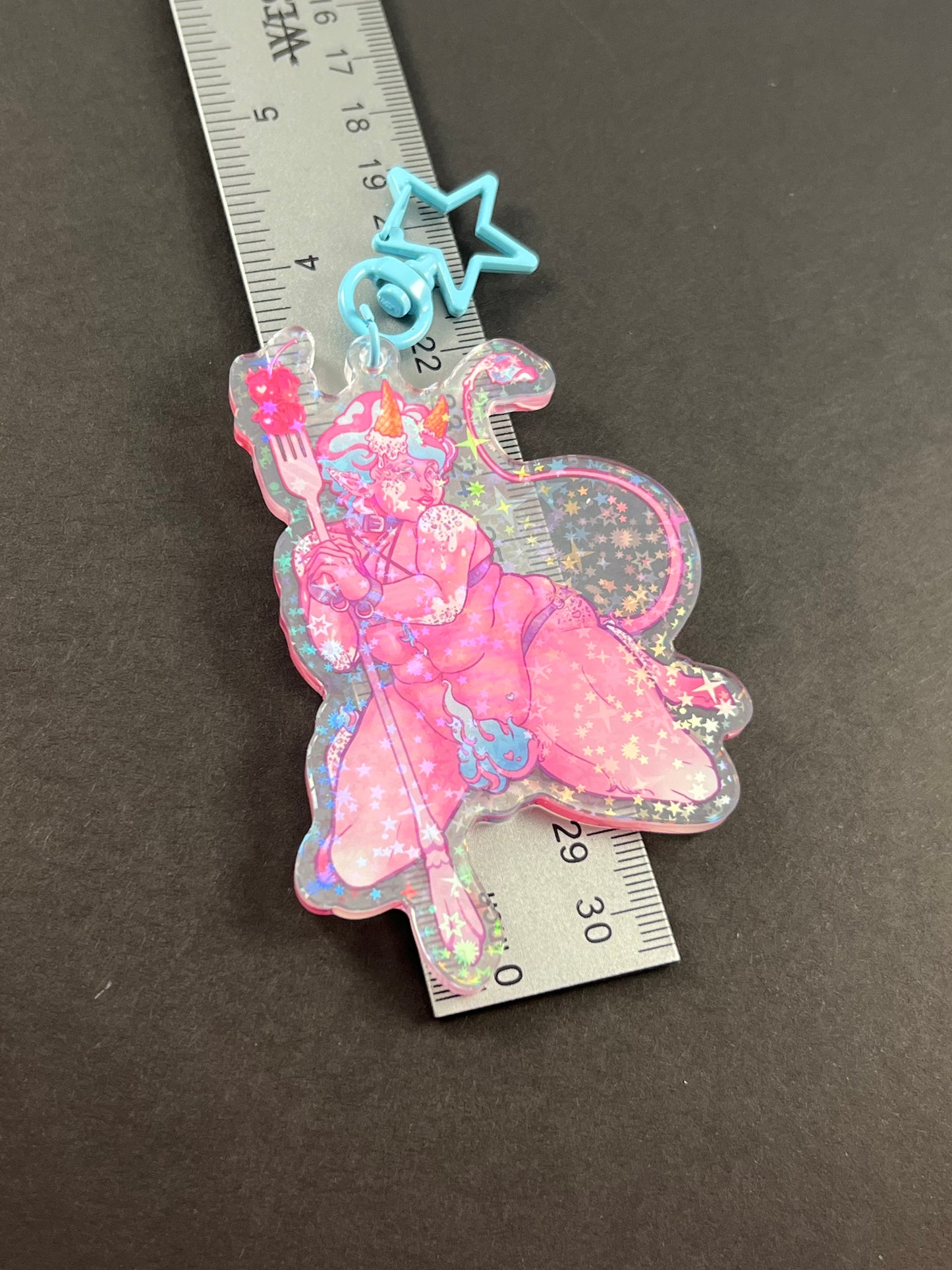 Ice Cream Pride Demon Acrylic Keychain