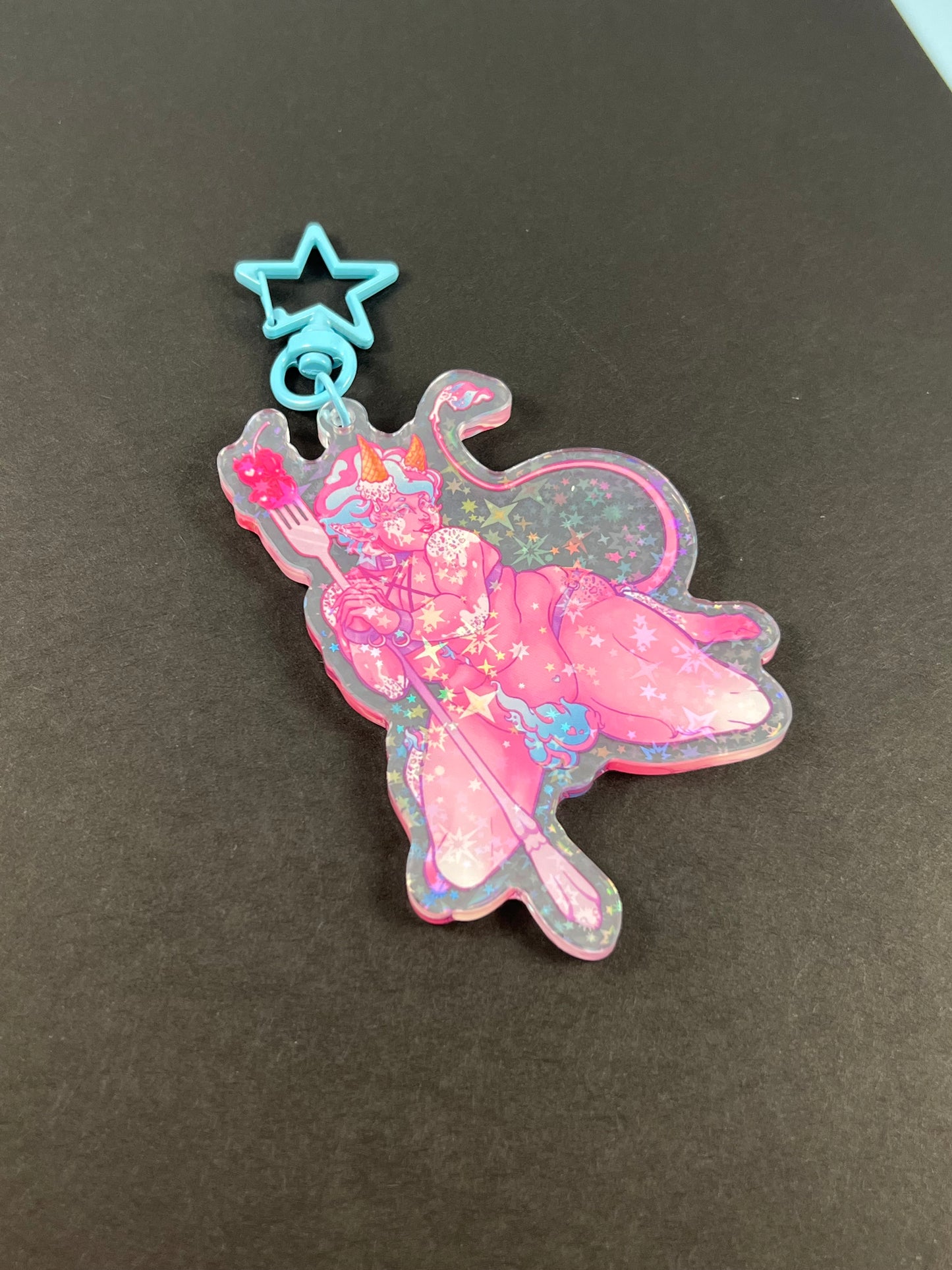Ice Cream Pride Demon Acrylic Keychain