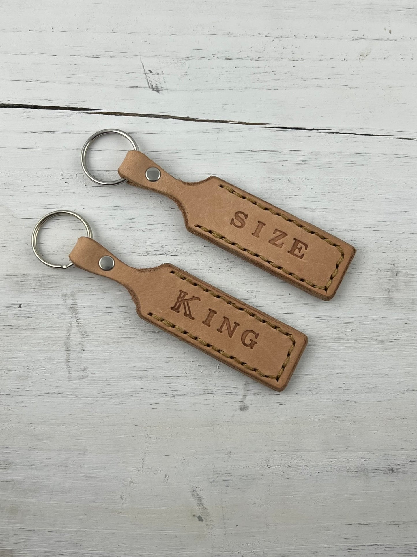 Convention Nostalgia Paddle Leather Keychain