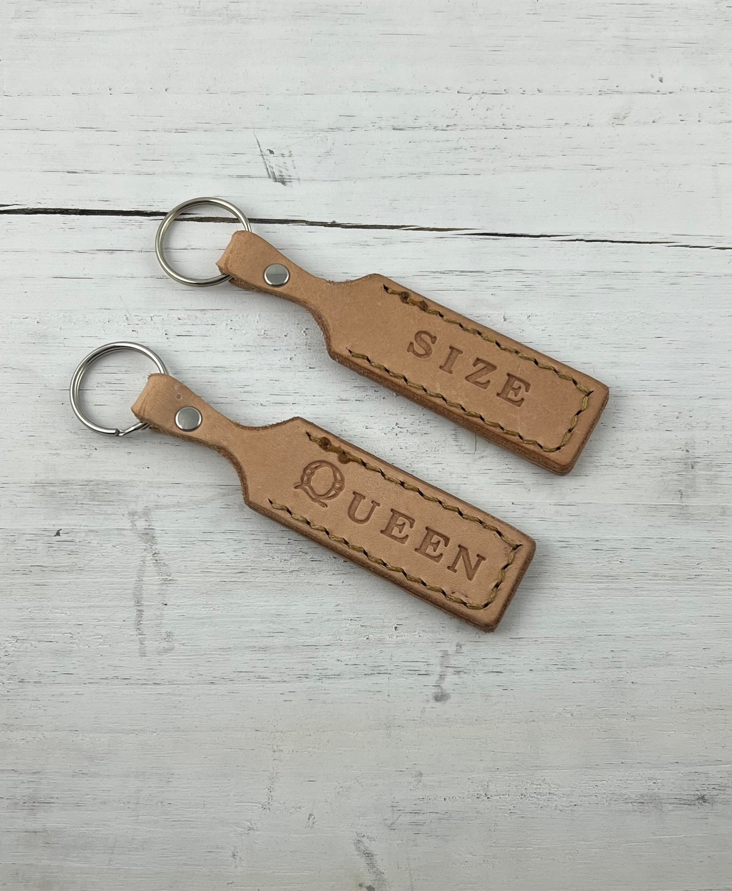 Convention Nostalgia Paddle Leather Keychain