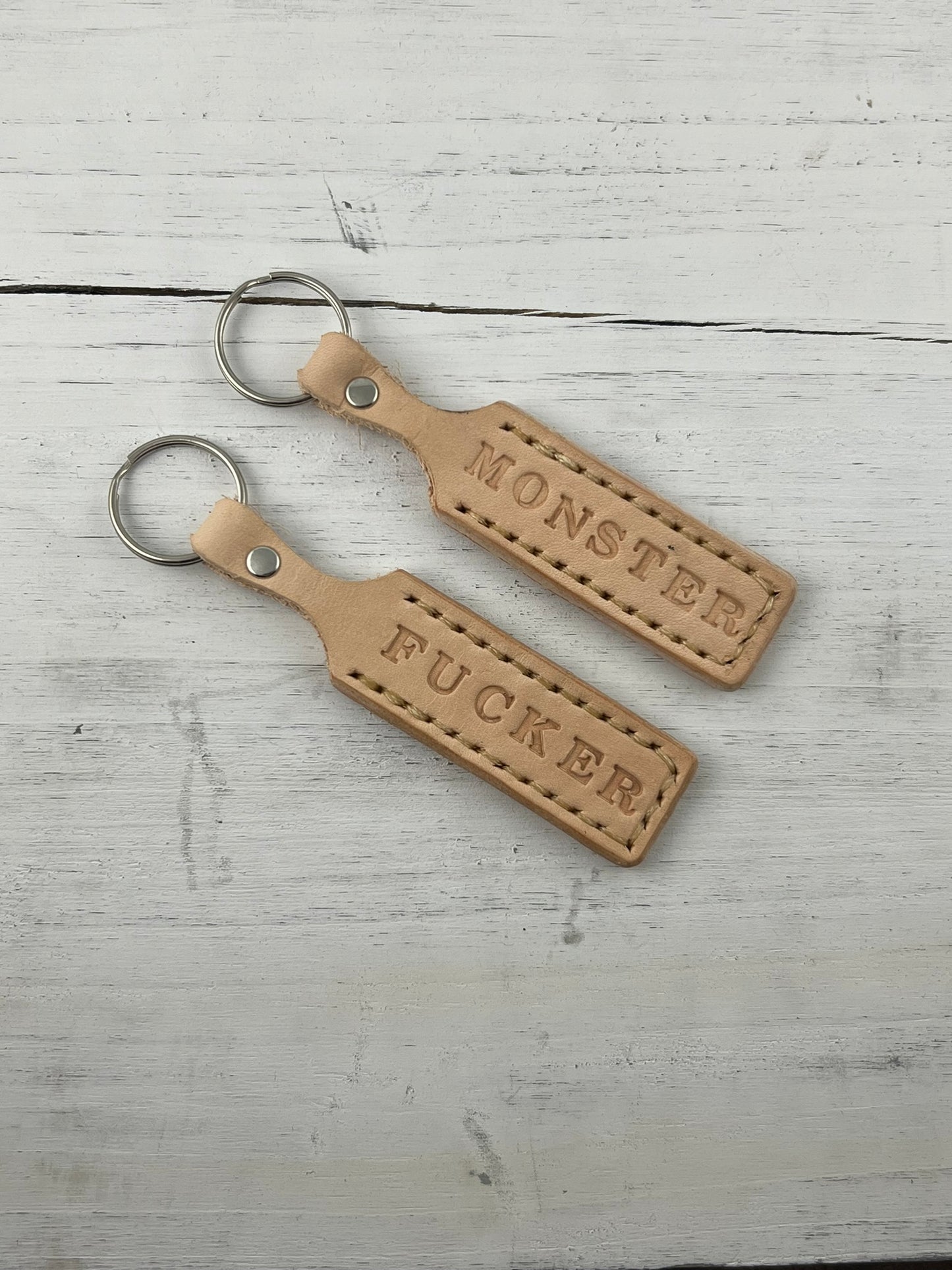 Convention Nostalgia Paddle Leather Keychain