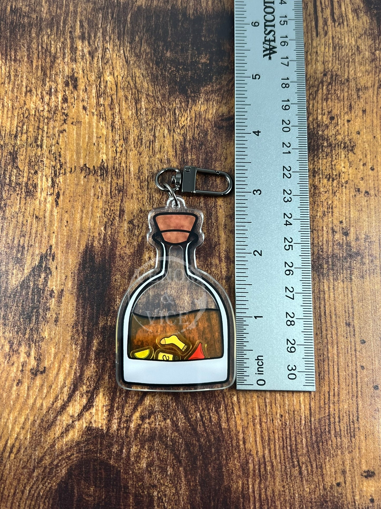 Alcoholic Acrylic Shaker Keychains