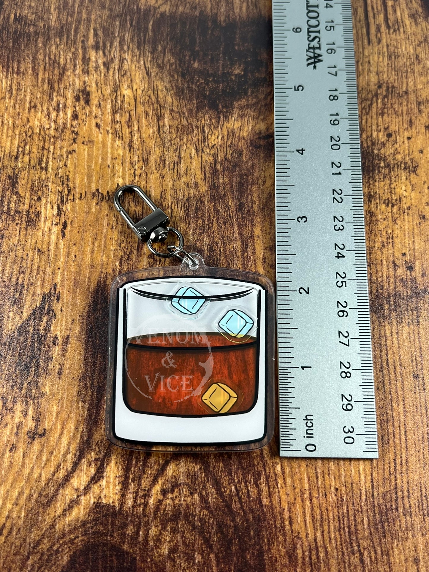 Alcoholic Acrylic Shaker Keychains