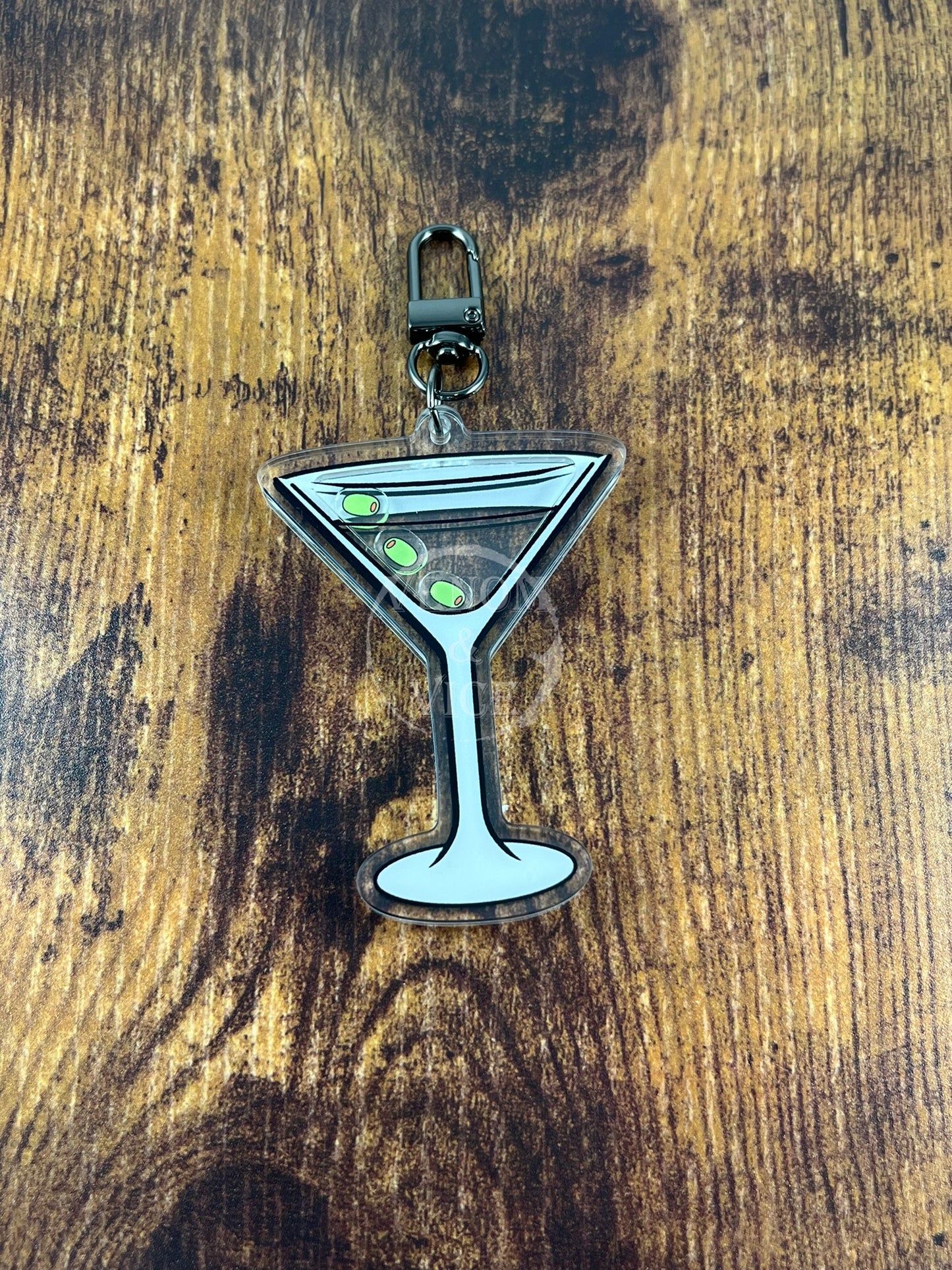 Alcoholic Acrylic Shaker Keychains