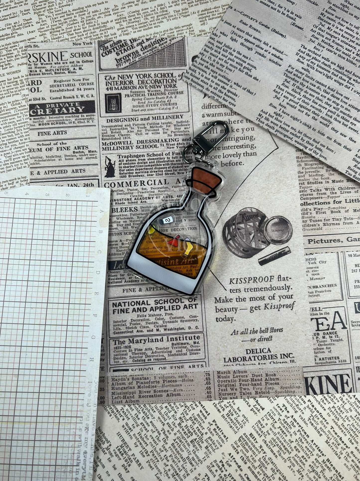 Alcoholic Acrylic Shaker Keychains