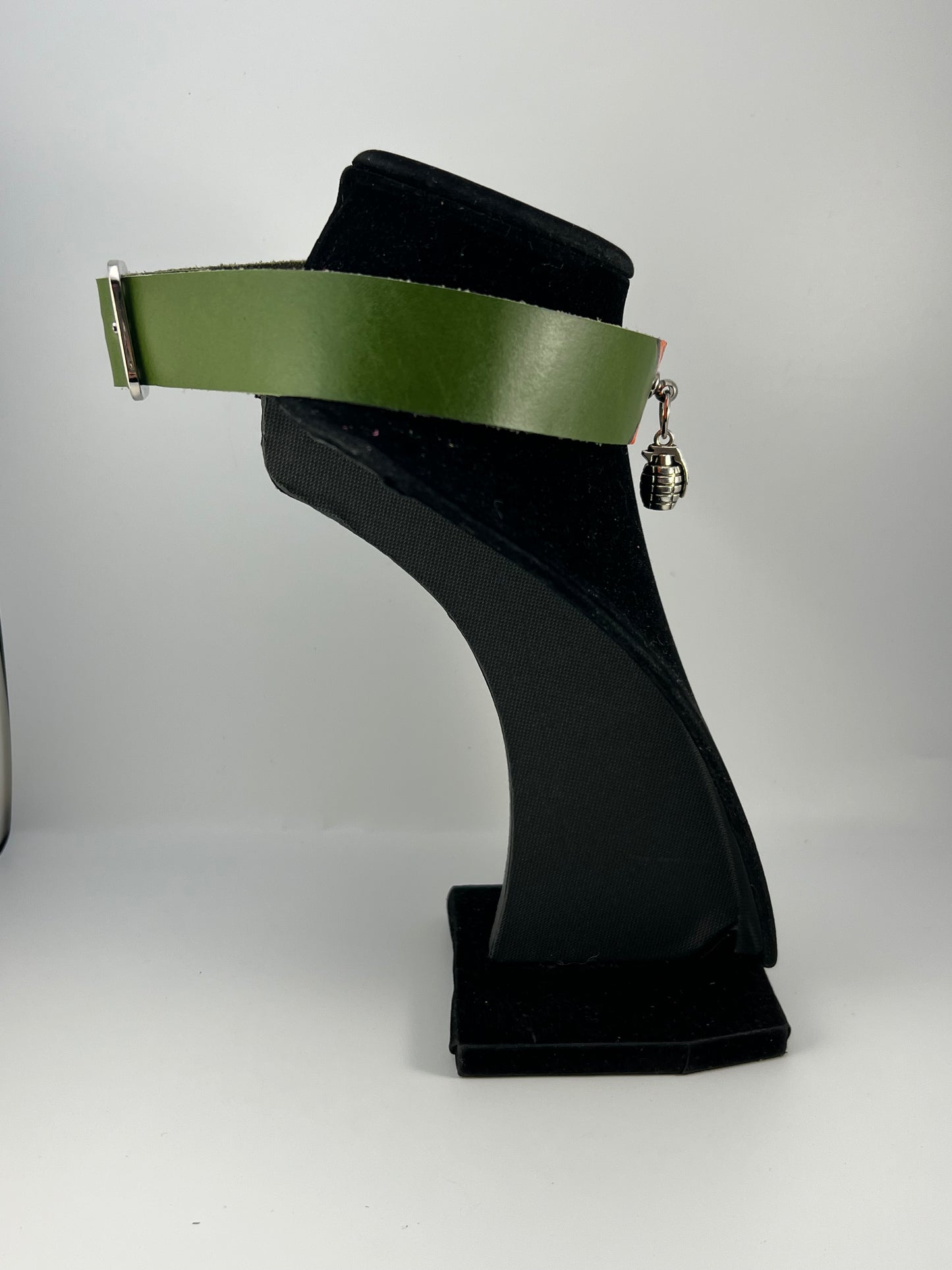 "Trinitrotoluene" aka "TNT" Leather Choker