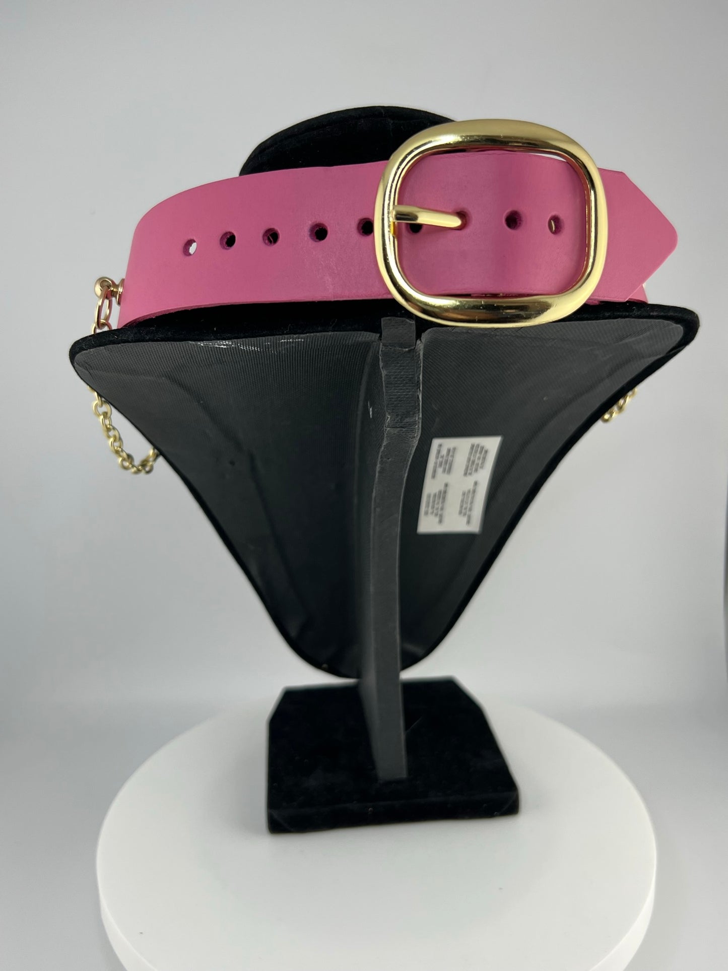 Pink Cupid Leather Collar