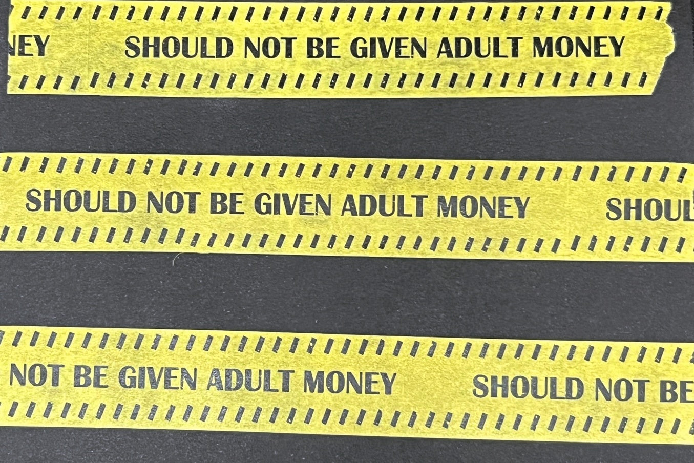 Adult Money Washi Tape