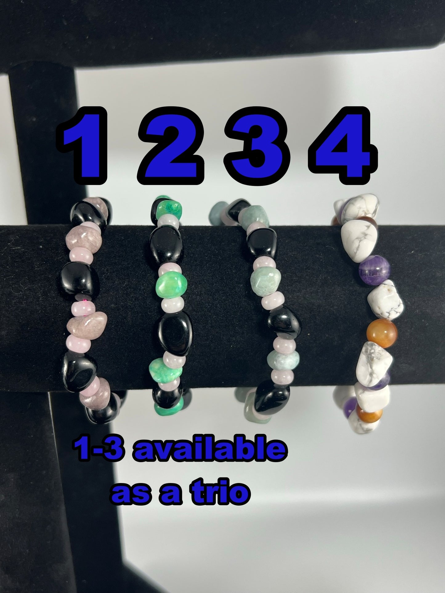 Ocean Pebble Beaded Bracelets