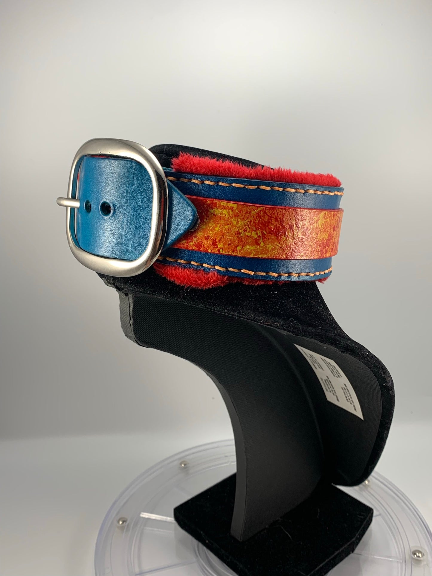 "Scorched" Leather Collar