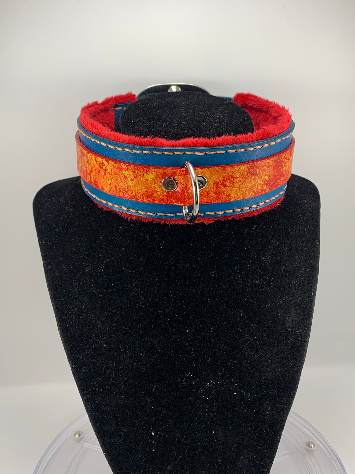 "Scorched" Leather Collar