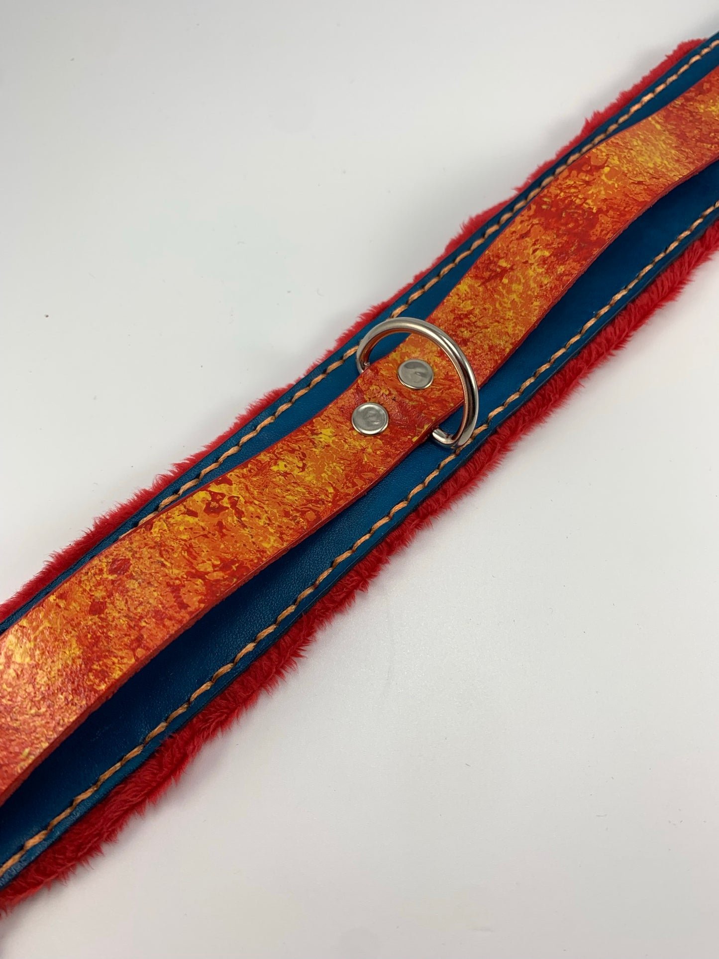 "Scorched" Leather Collar