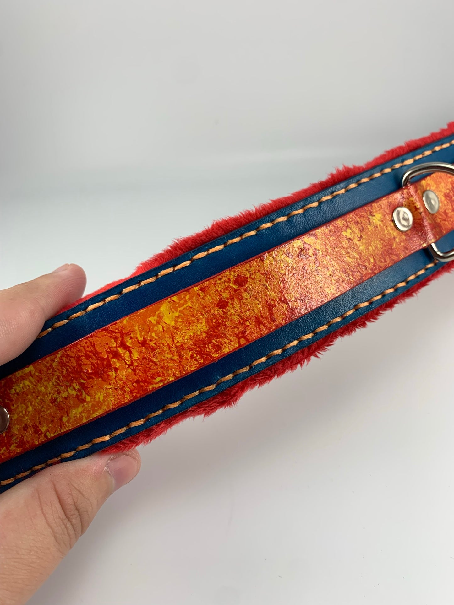 "Scorched" Leather Collar