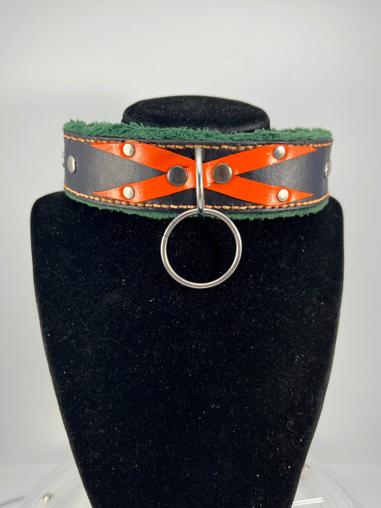 "Trinitrotoluene" aka "TNT" Leather Collar