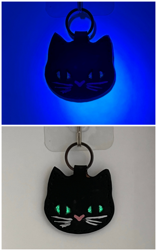 Cat Leather Keychain