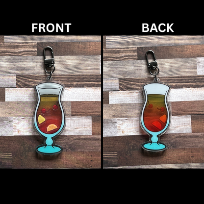 Alcoholic Acrylic Shaker Keychains