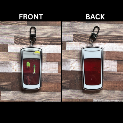 Alcoholic Acrylic Shaker Keychains