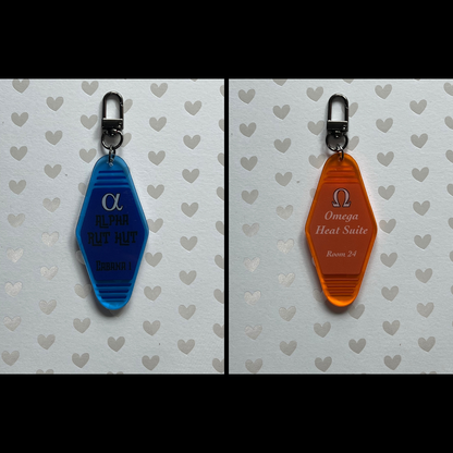 Acrylic Hotel Key Keychain