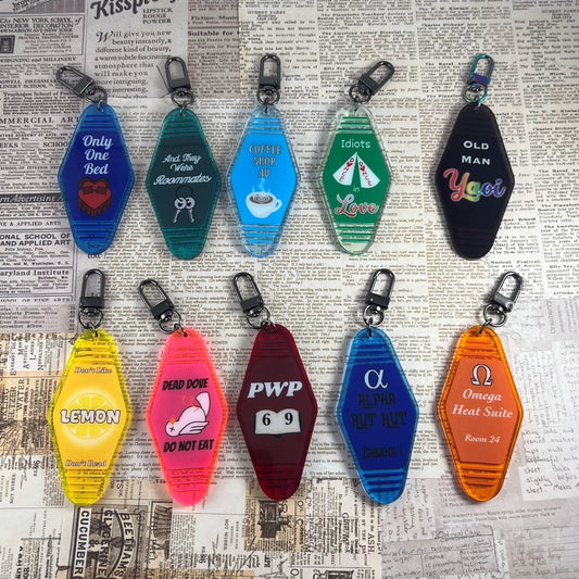 Acrylic Fandom Hotel Key Keychain