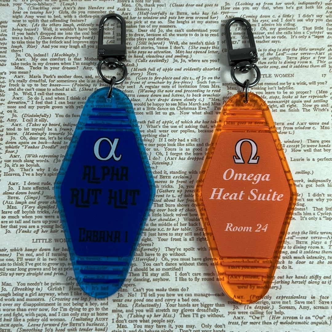 Acrylic Fandom Hotel Key Keychain