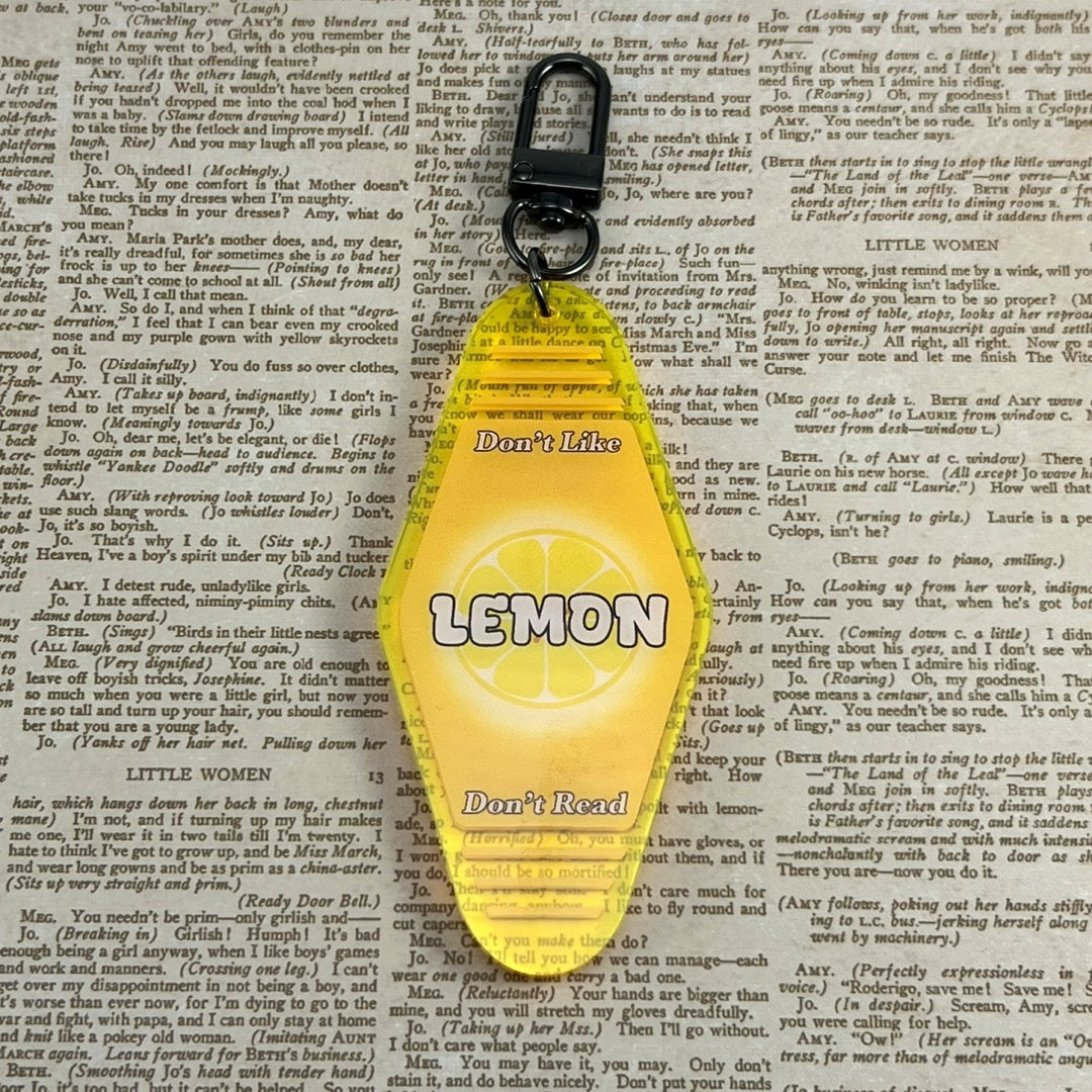 Acrylic Fandom Hotel Key Keychain