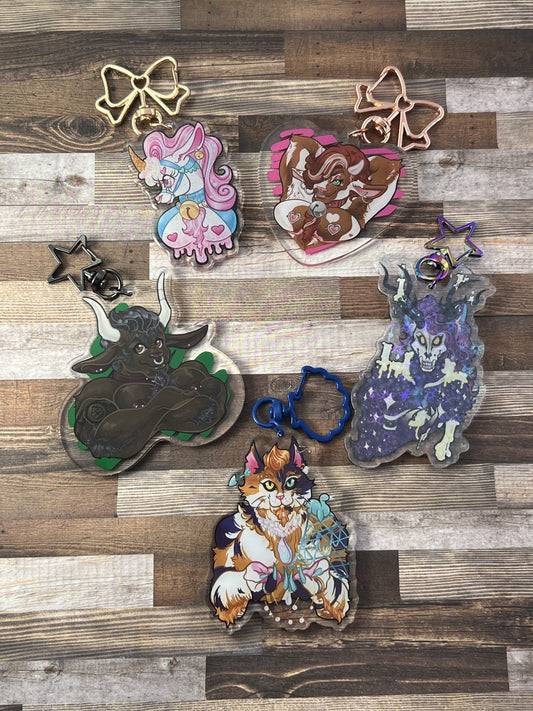 Venom and Vice Mascot Acrylic Keychain