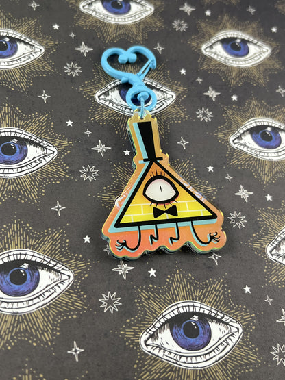 Bill Cypher Rainbow Holographic Keychain