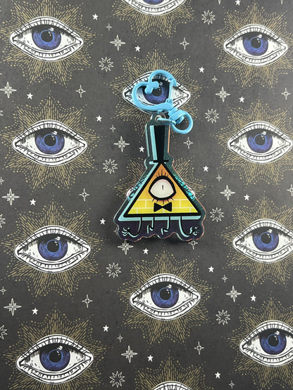 Bill Cypher Rainbow Holographic Keychain