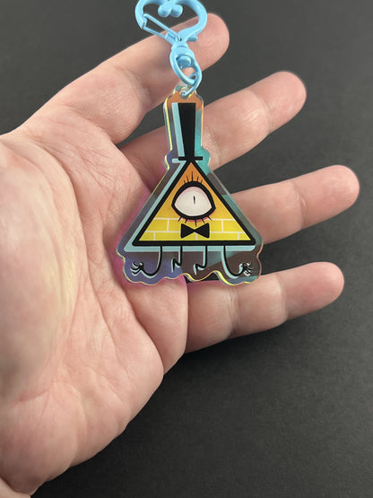Bill Cypher Rainbow Holographic Keychain