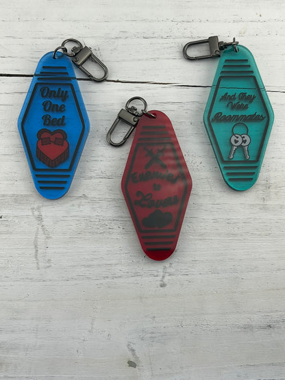 Acrylic Hotel Key Keychain