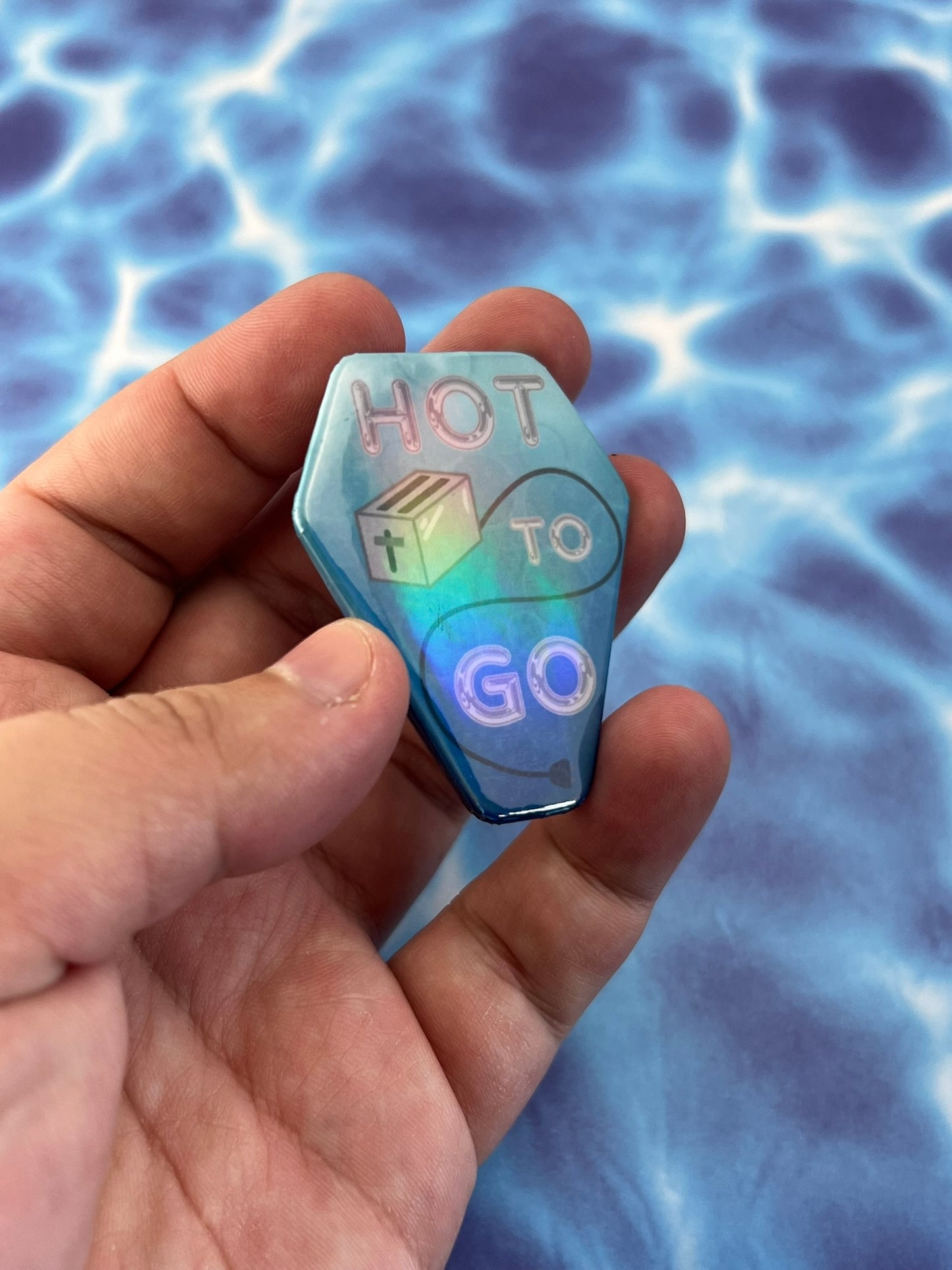 Toaster To Go Coffin Button