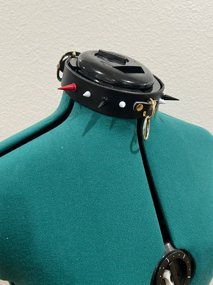COMING SOON - "Circus Gun for Hire" Leather Choker Listing