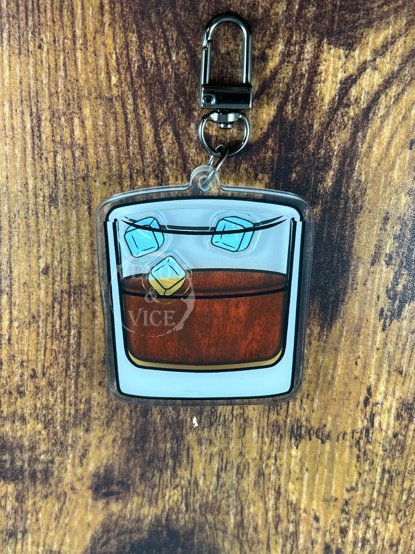 Alcoholic Acrylic Shaker Keychains