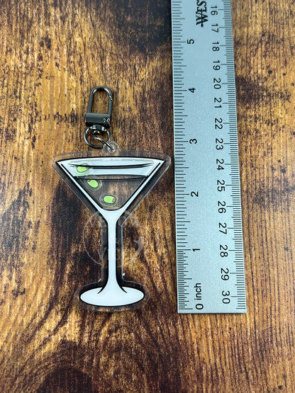 Alcoholic Acrylic Shaker Keychains