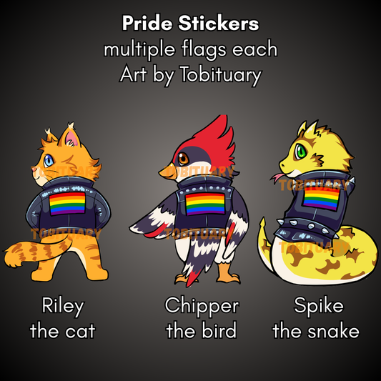 "Wear Your Pride" Animal Stickers