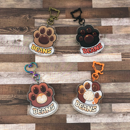 Brewed to Purrrfection Acrylic Keychains