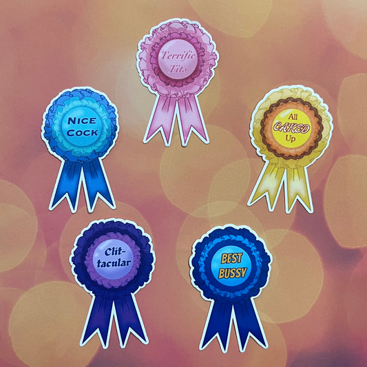 NSFW Award Ribbon Stickers