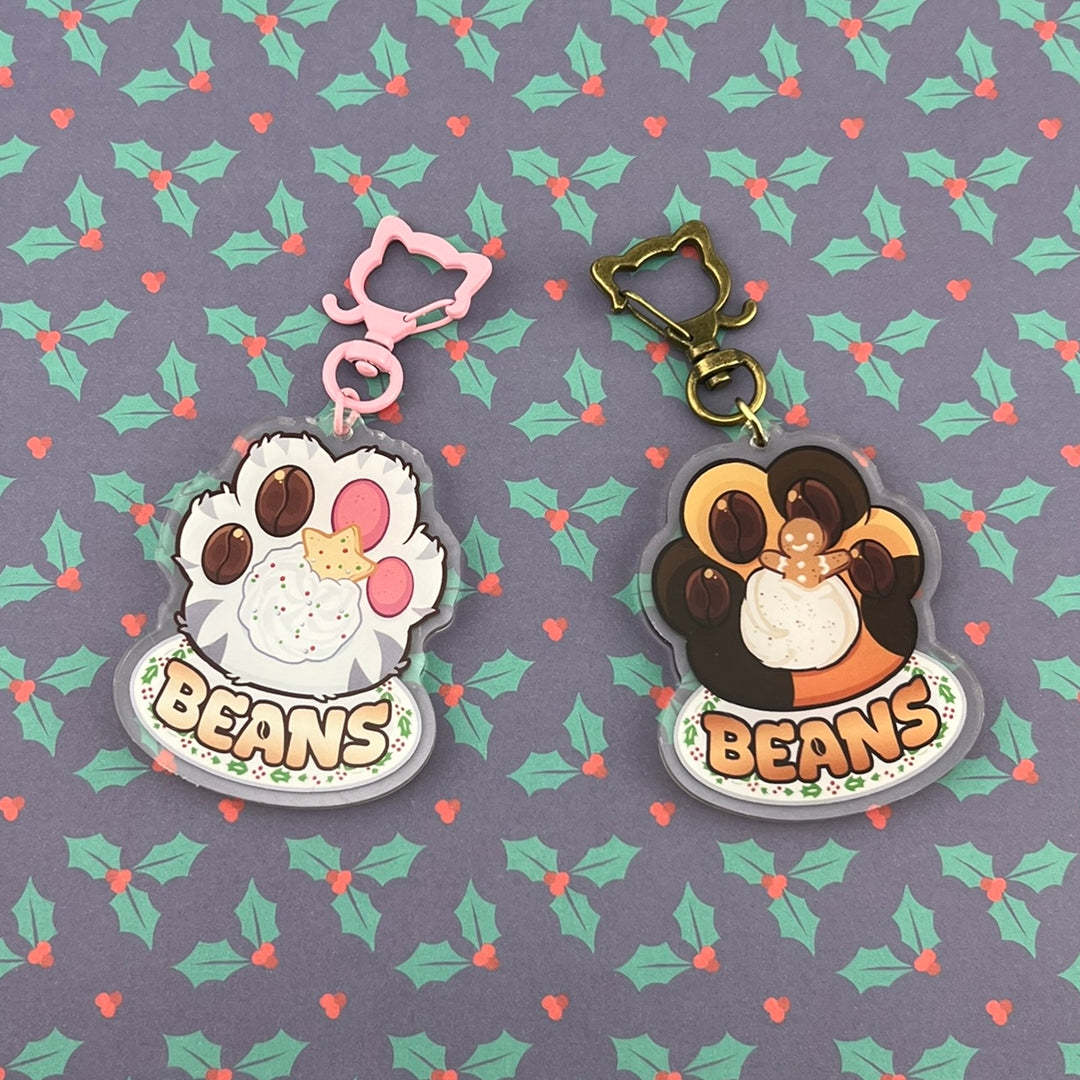 Brewed to Purrrfection Acrylic Keychains