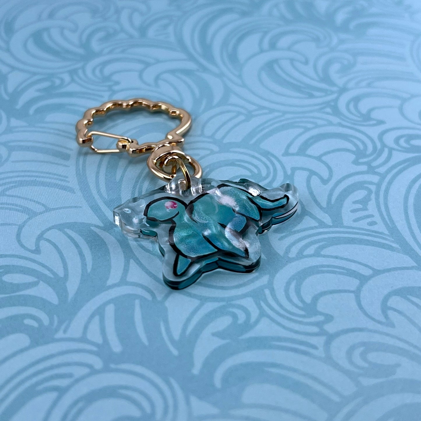 Bubbles Ripple Acrylic Keychain