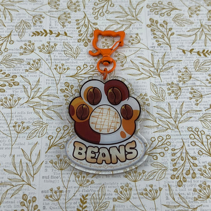 Brewed to Purrrfection Acrylic Keychains