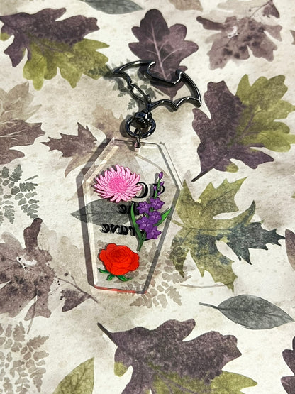 I Crave The Grave Acrylic Coffin Keychain