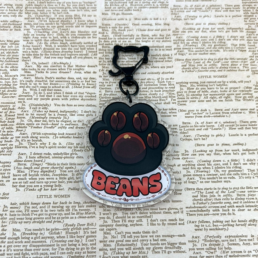 Brewed to Purrrfection Acrylic Keychains