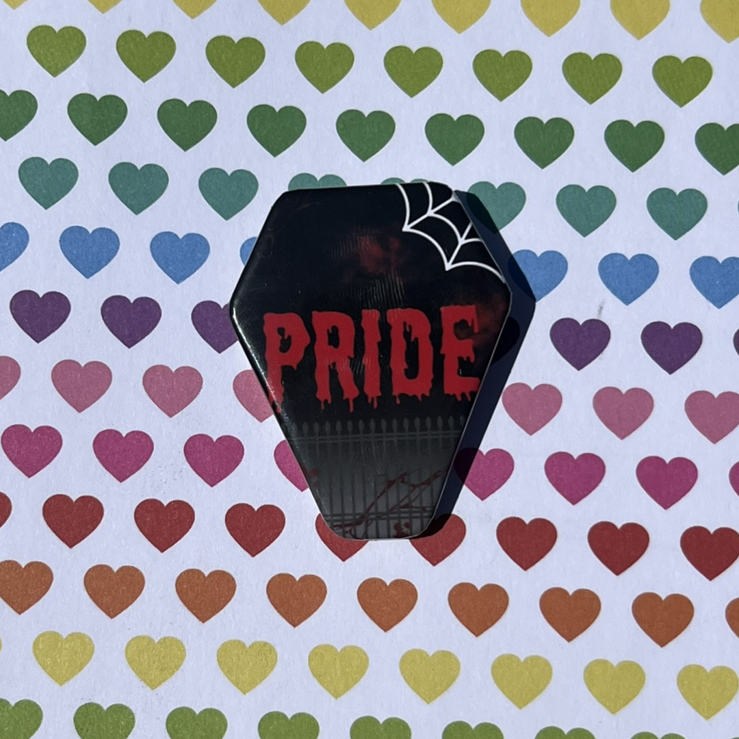 Horror Pride Coffin Button