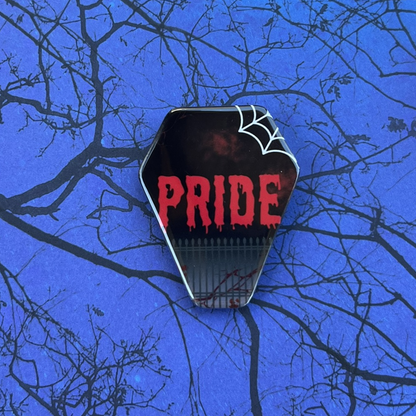 Horror Pride Coffin Button