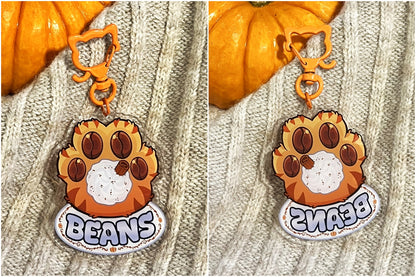 (DISCOUNT) Coffee Paw Acrylic Keychains